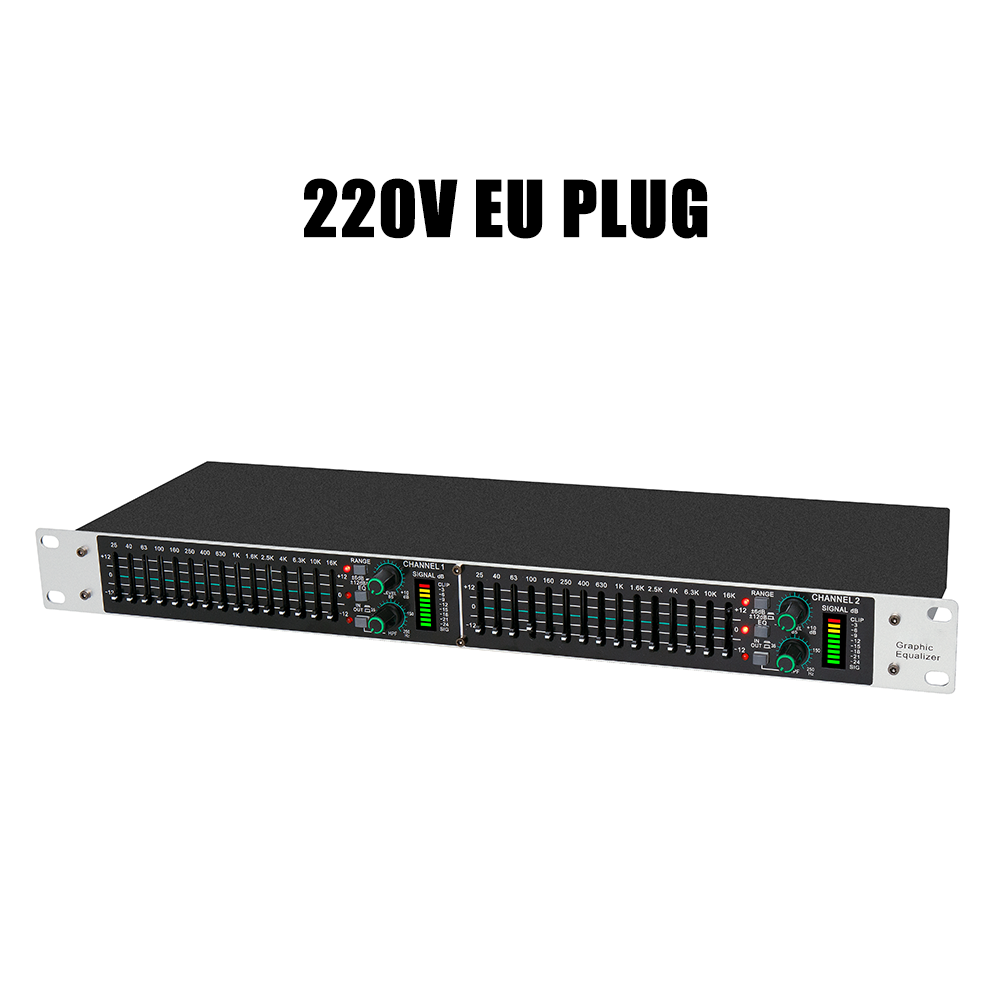 Audio Music Mixer - Eq215 Dual 15-Band Grafischer Equalizer Aktiver