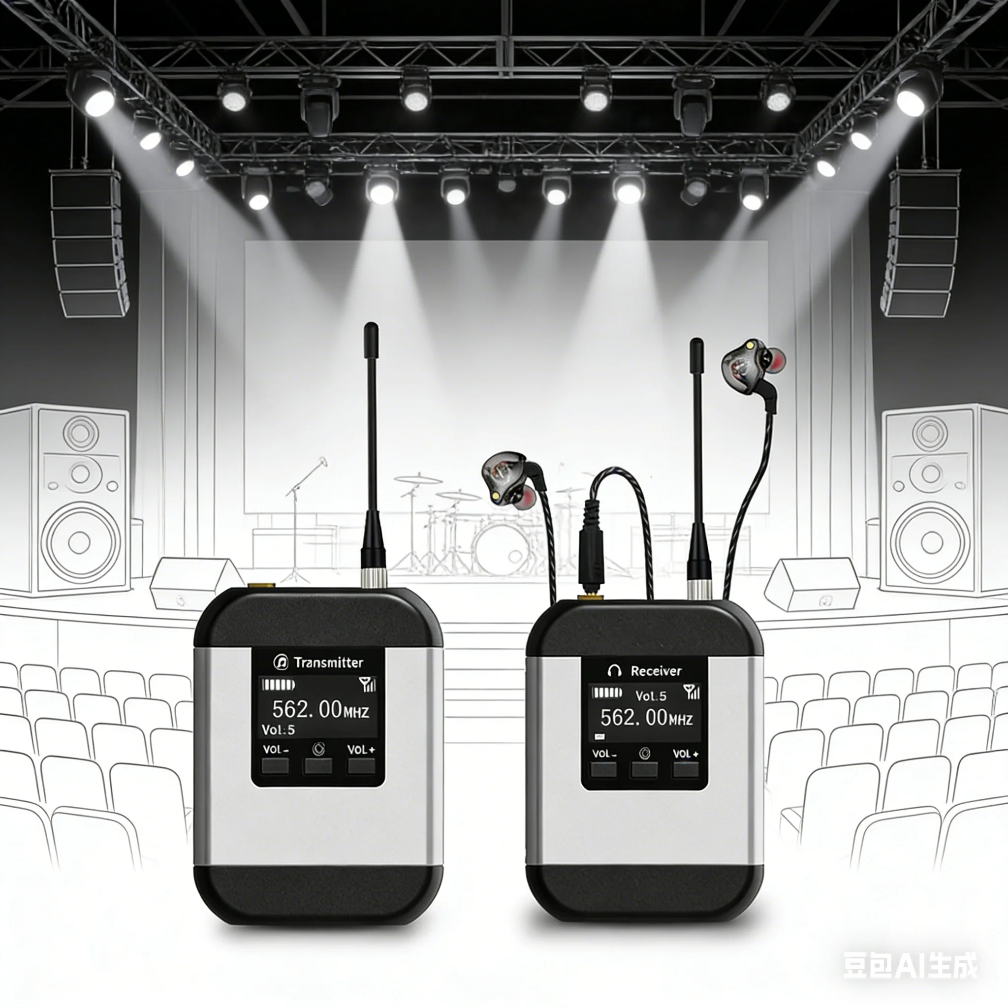 Audio & Music Xbox - UHF Drahtloses In-Ear-Monitoring-System 20 Kanäle Auto-Pairing