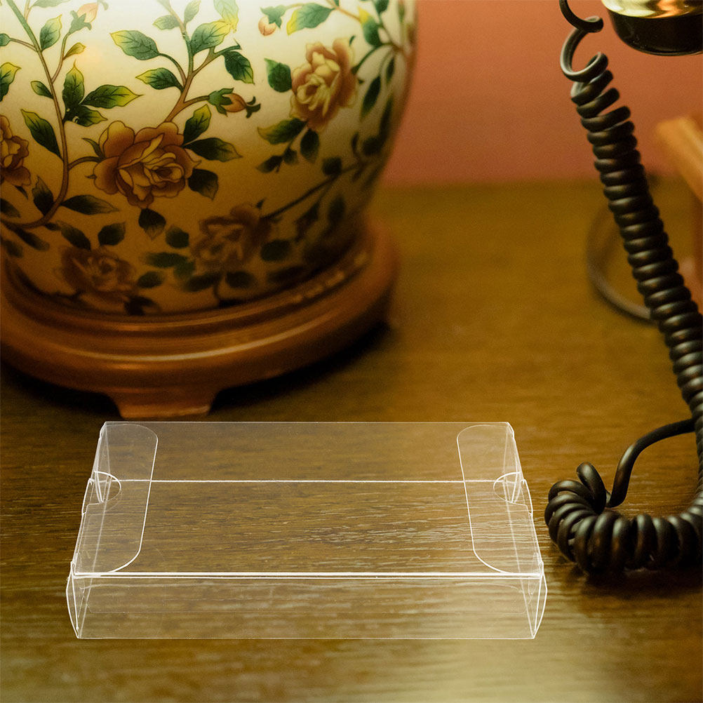 Audio Music Cover - 8 Stück Transparente Vinyl-Kassetten-Aufbewahrungsboxen Vintage Audio-Kassetten-Organizer