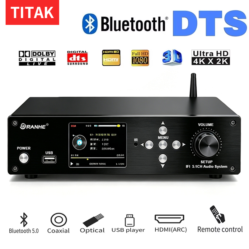 Audio Music Splitter - Original 5.1-Kanal-Audio-Decoder USB U-Disk Musikwiedergabe Bluetooth