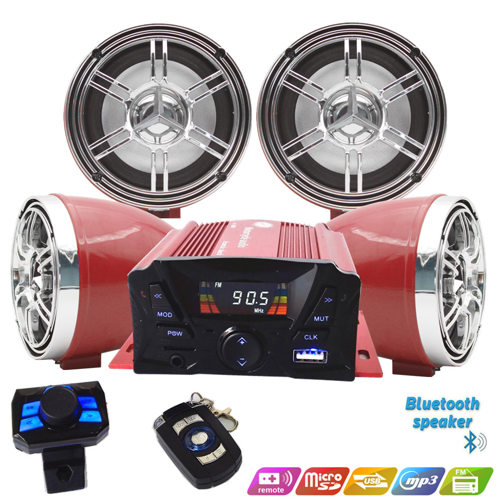 Audio Music Player - 12V 4-Kanal UTV ATV Golfwagen Motorrad