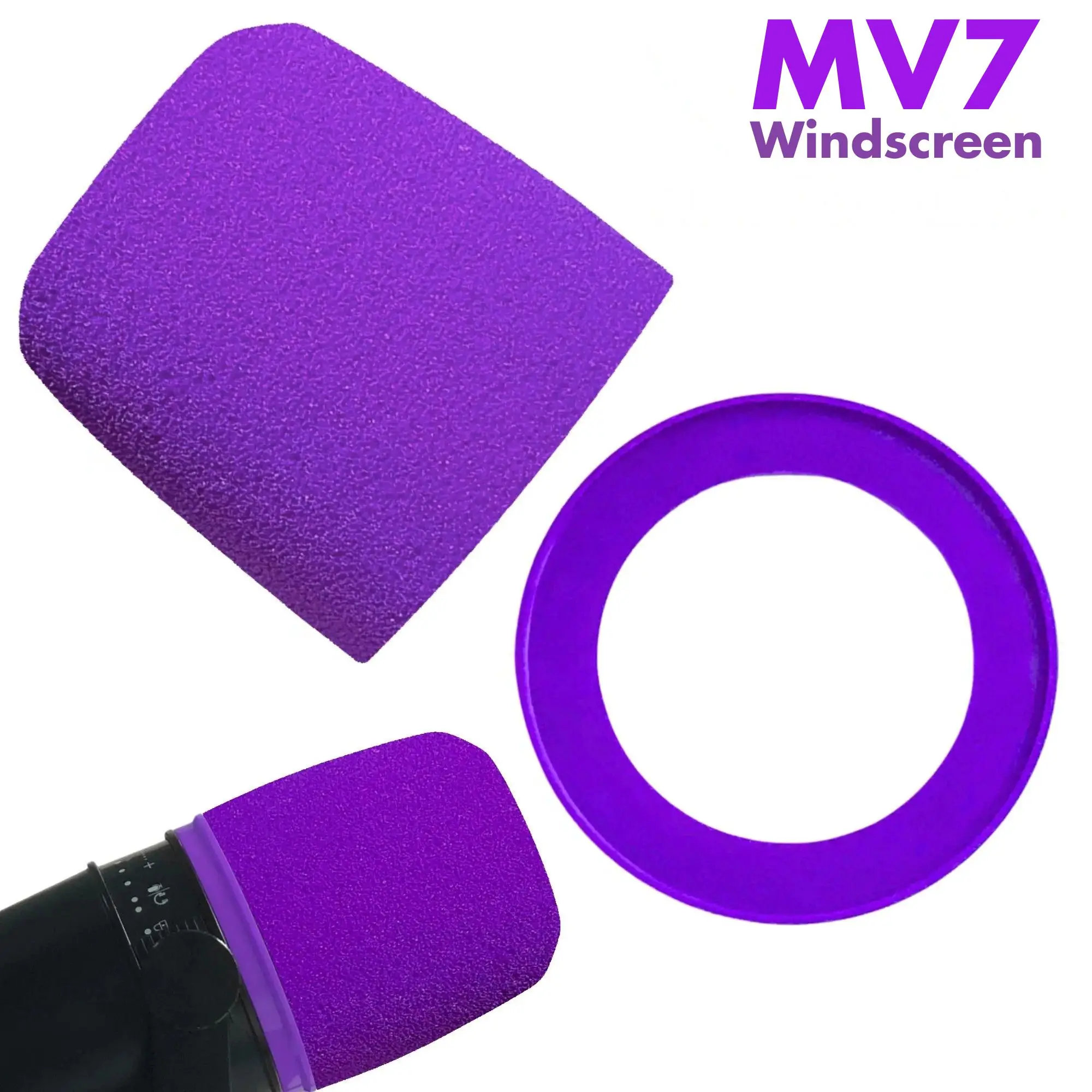Recording Pop Filter - MV7 Schaumstoff für Shure MV7, MV7i,