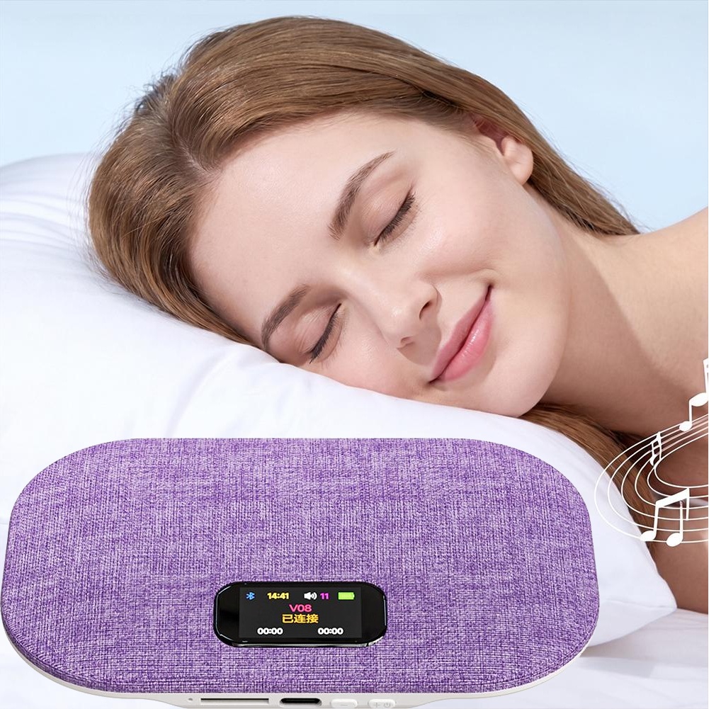 Audio Music Lyrics - Schlafzimmer-Kissenlautsprecher zum Schlafen, multifunktionaler Bluetooth-Musik-Audio mit