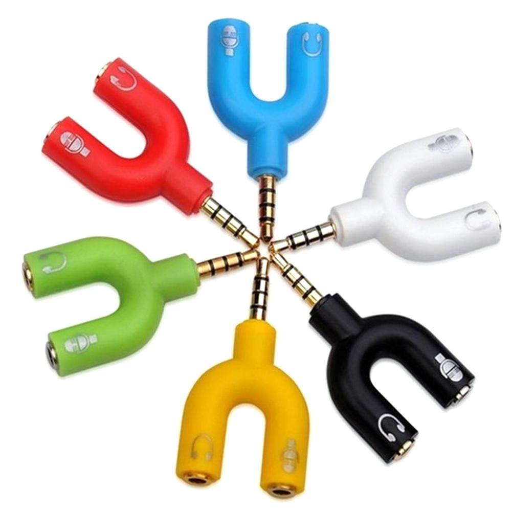 Audio Music Splitter - 1PC Dual 3,5 MM U Typ