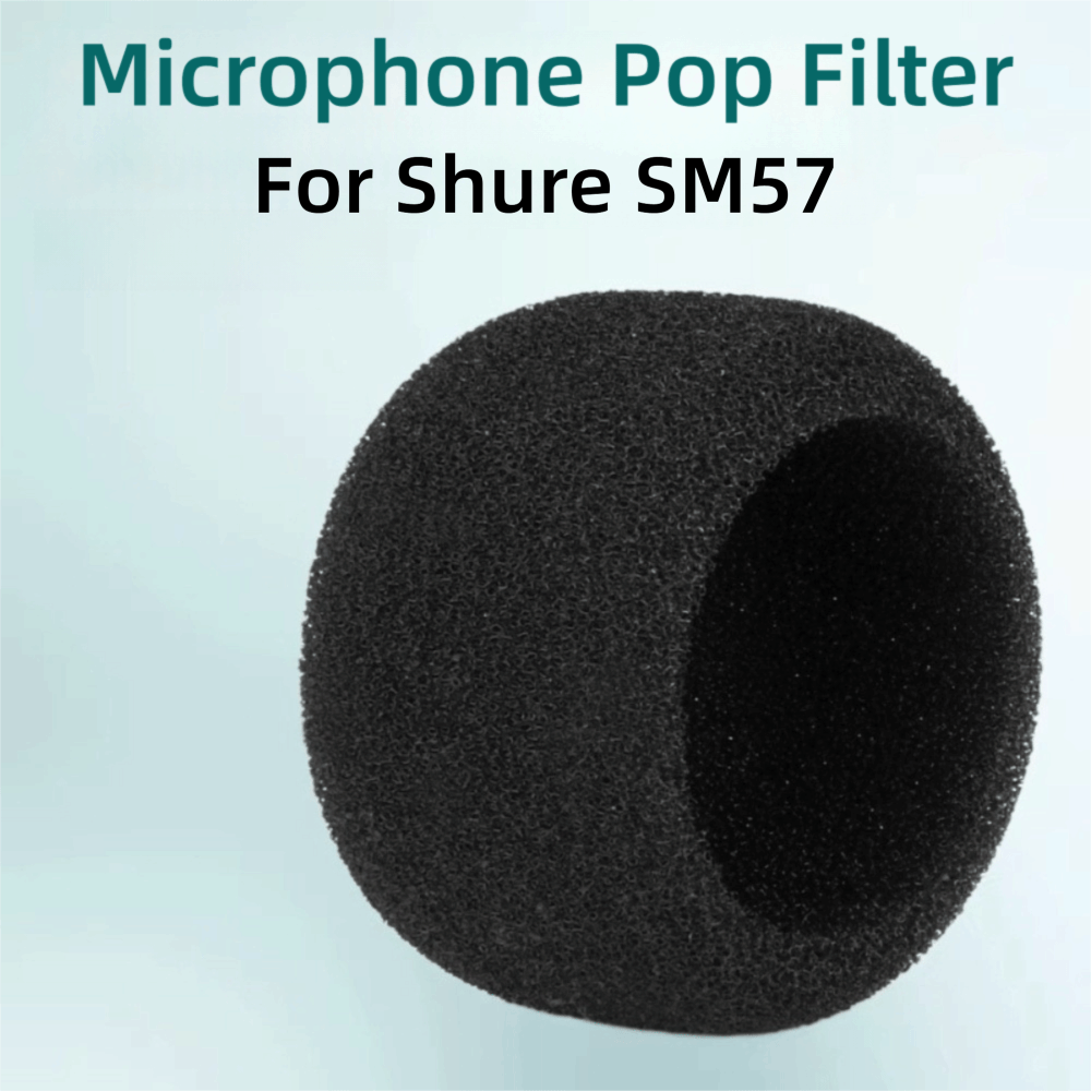 Recording Pop Filter - Ersatz-Mikrofon-Windschutzabdeckung Beflockter Schaumstoff Winddichte Mikrofonabdeckung Pop-Filter-Abdeckung
