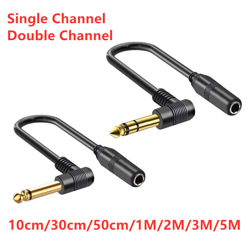 Audio Music Mixer - Rechtwinklig 90 Grad 6,35mm Stecker-Buchse-Verlängerung kabel