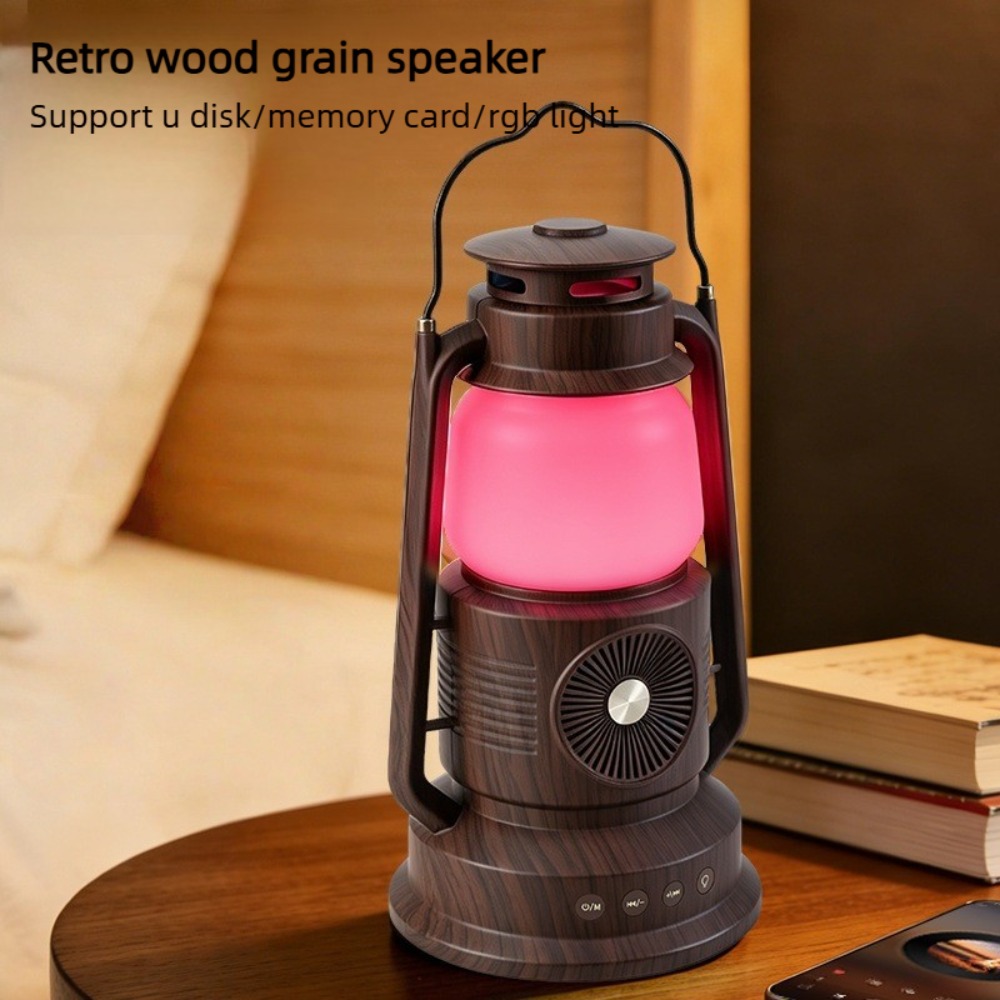 Audio Music Spotify - Vintage-Laterne Bluetooth-Lautsprecher Tragbare Handlampe für Camping
