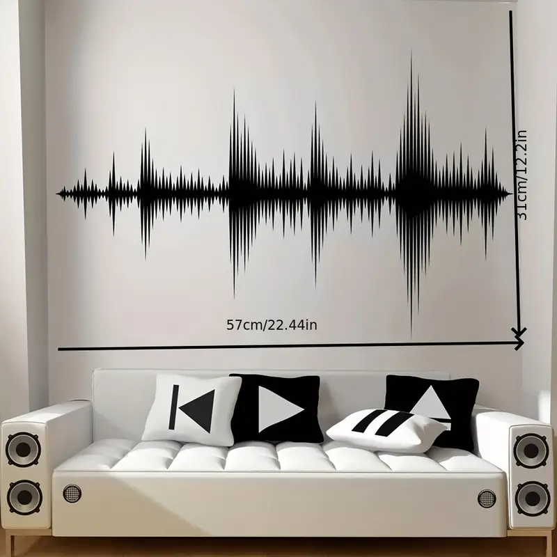 Sound Boeing Wave Wandaufklebe – Audio Music Wallpaper Bewertung und Preis