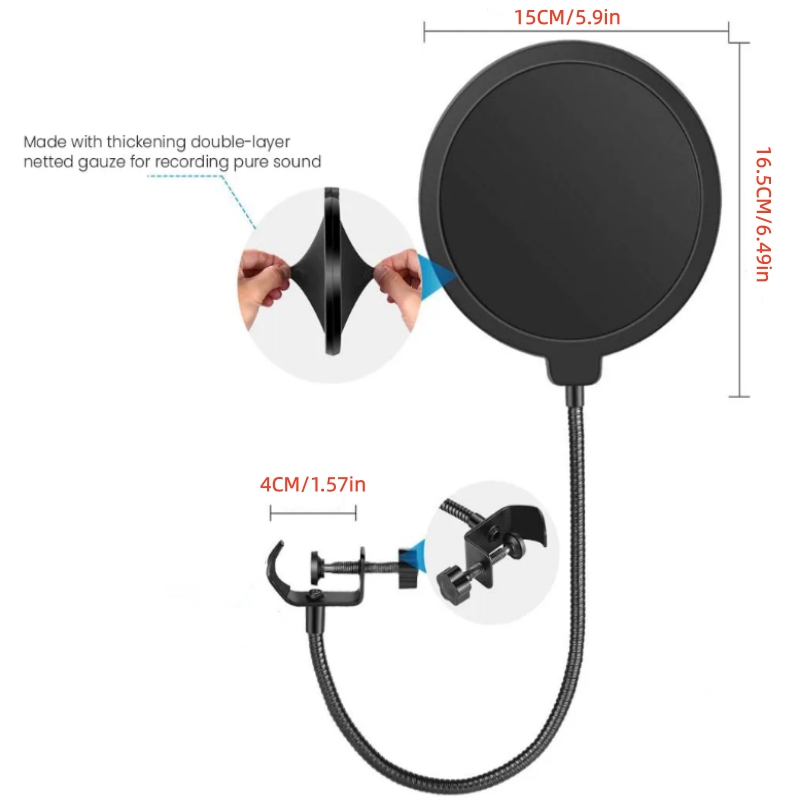 MF6 Mic Zubehör Metall PoP Dop – Recording Pop Filter Bewertung und Preis