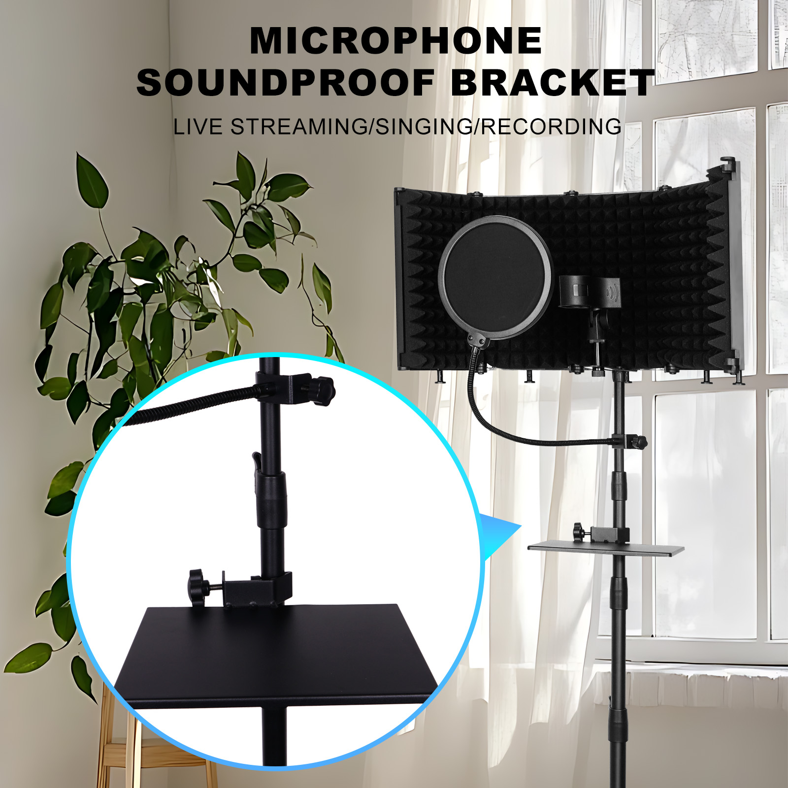 Studio-Mikrofon-Isolationskabi – Recording Pop Filter Bewertung und Preis