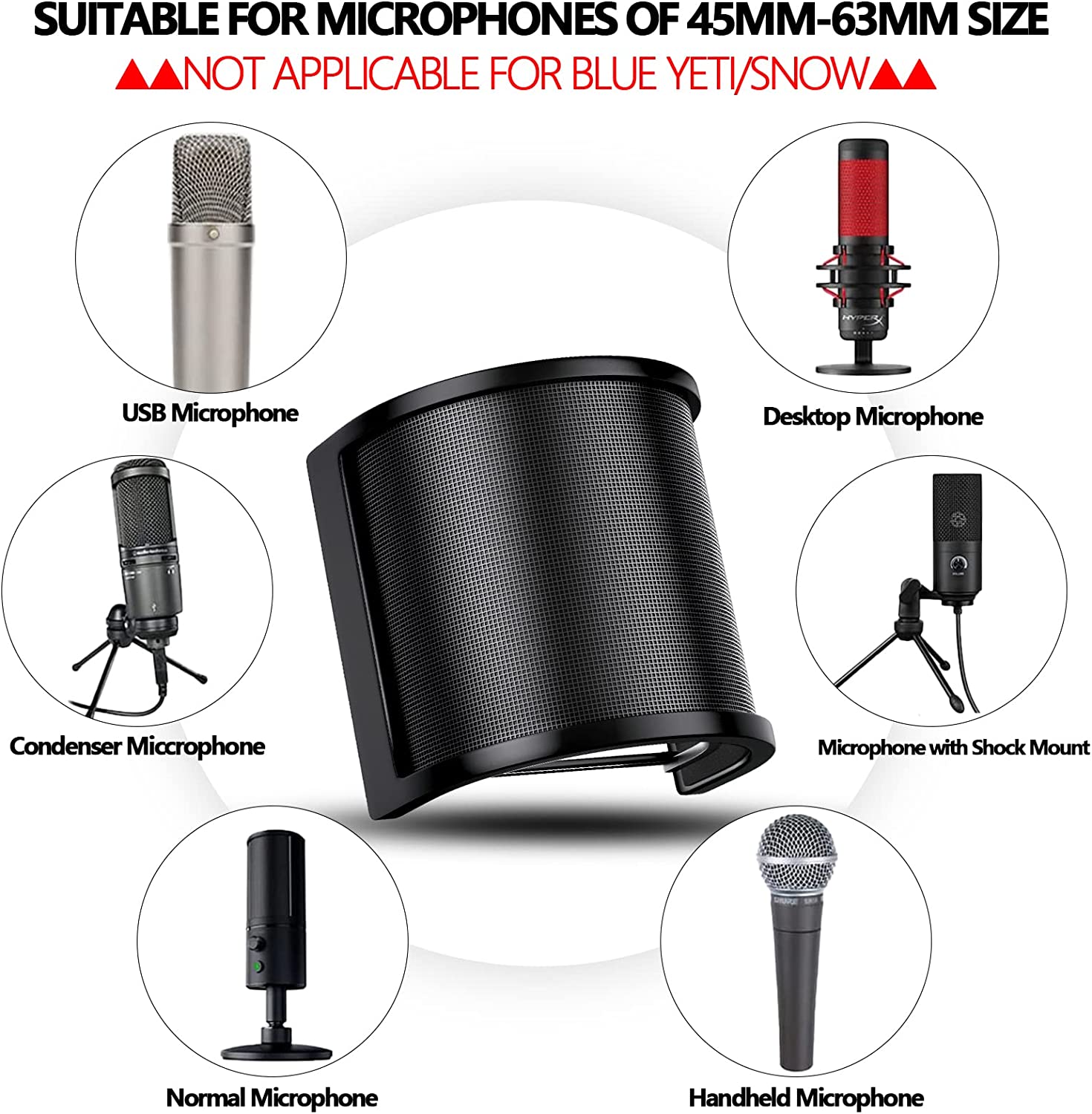 Universal mikrofon Pop Filter  – Recording Pop Filter Bewertung und Preis