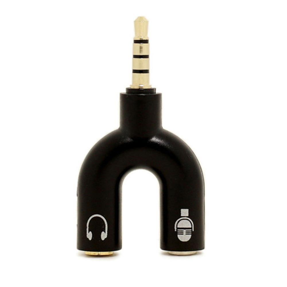 1PC Dual 3,5 MM U Typ Adapter  – Audio Music Splitter Bewertung und Preis