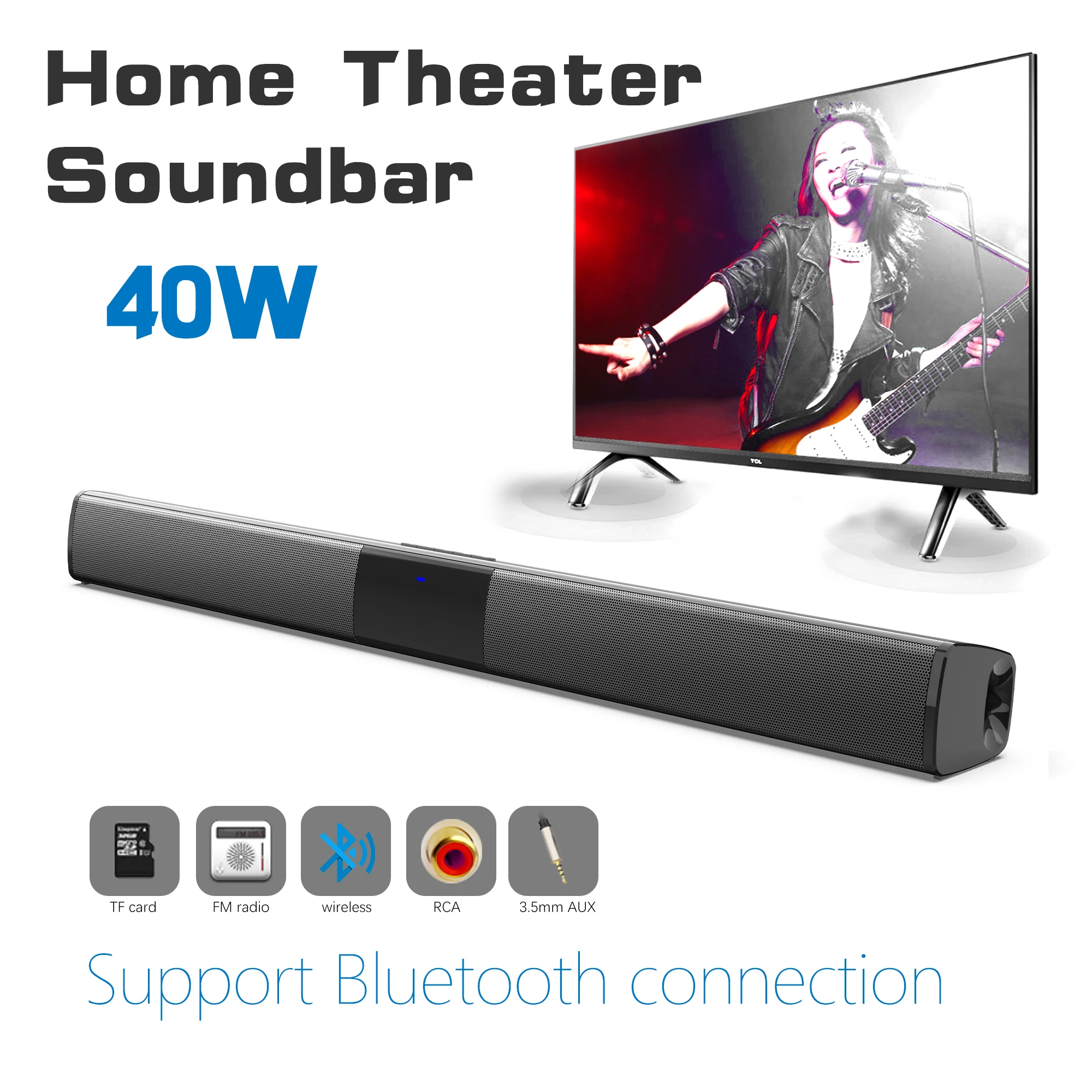 40W High Power Soundbar für TV – Audio Music System For Home Bewertung und Preis