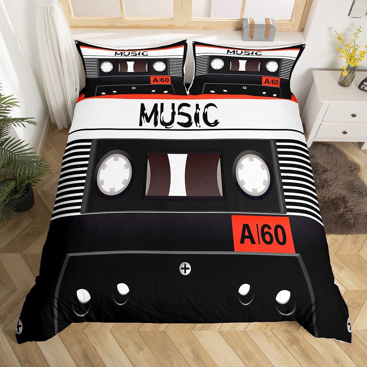Bunte Musik Kassetten Bettbezu – Audio Music King Bewertung und Preis